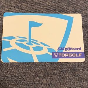 25$ gift card to top golf has never been used